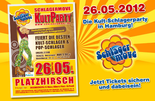 Schlagermove-Party am 11.02.2012 in Hamburg - hier Tickets sichern!